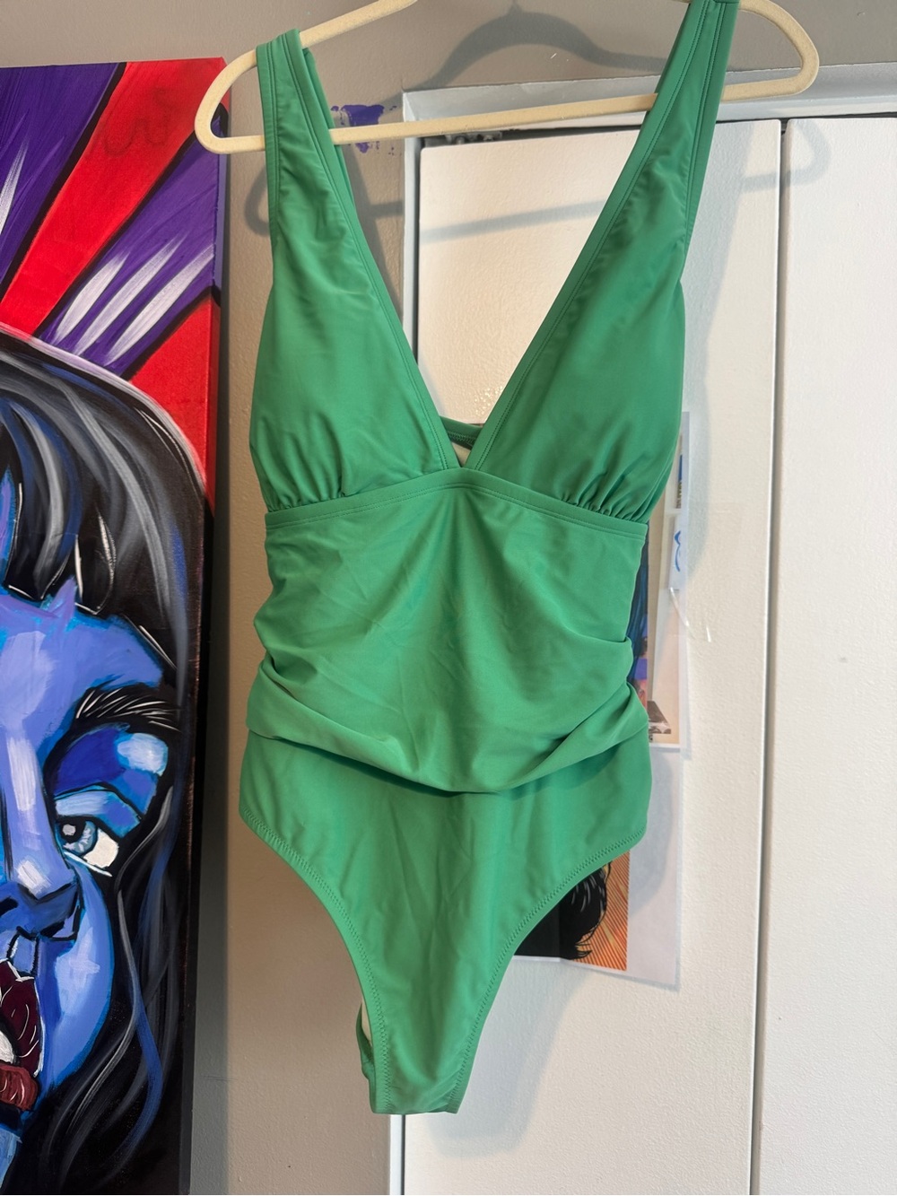 NWT Cupshe emerald Green Ruched One-Piece Swimsuit - Plus Size 2X